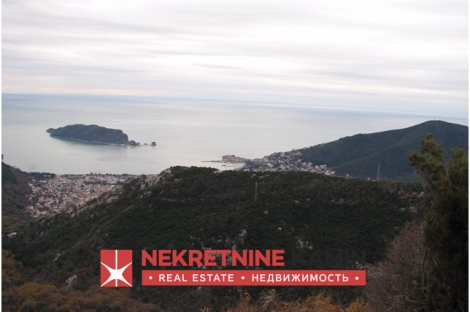real estate montenegro plot in budva with sea view 