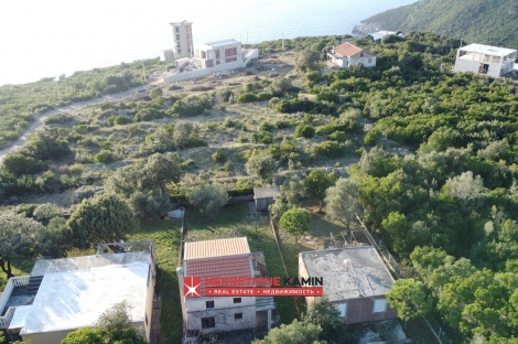 land with house and sea view kotor zagora kamin nekretnine real estate